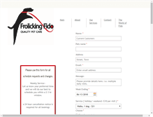 Tablet Screenshot of frolickingfido.com